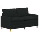 vidaXL Kanapé Fekete 156 x 81 x 87,5 cm Szövet