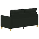 vidaXL Kanapé Fekete 156 x 81 x 87,5 cm Szövet
