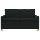 vidaXL Kanapé Fekete 156 x 81 x 87,5 cm Szövet