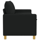 vidaXL Kanapé Fekete 156 x 81 x 87,5 cm Szövet