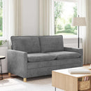 vidaXL Kanapé Világosszürke 156 x 81 x 87,5 cm Poliészter