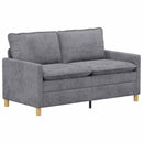 vidaXL Kanapé Világosszürke 156 x 81 x 87,5 cm Poliészter