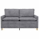 vidaXL Kanapé Világosszürke 156 x 81 x 87,5 cm Poliészter