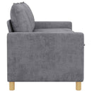 vidaXL Kanapé Világosszürke 156 x 81 x 87,5 cm Poliészter