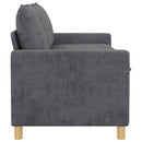 vidaXL Kanapé Sötétszürke 156 x 81 x 87,5 cm Poliészter