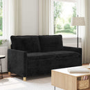 vidaXL Kanapé Fekete 156 x 81 x 87,5 cm Poliészter