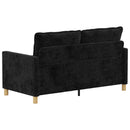 vidaXL Kanapé Fekete 156 x 81 x 87,5 cm Poliészter
