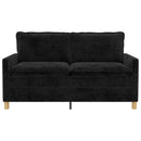 vidaXL Kanapé Fekete 156 x 81 x 87,5 cm Poliészter