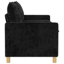vidaXL Kanapé Fekete 156 x 81 x 87,5 cm Poliészter