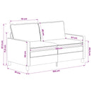 vidaXL Kanapé Fekete 156 x 81 x 87,5 cm Poliészter