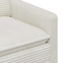 vidaXL Kanapé Krémszínű 156 x 81 x 87,5 cm Poliészter