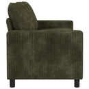 vidaXL Kanapé Zöld 156 x 81 x 87,5 cm Poliészter