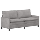 vidaXL Kanapé Világosszürke 196 x 81 x 87,5 cm Bársony