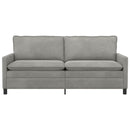 vidaXL Kanapé Világosszürke 196 x 81 x 87,5 cm Bársony