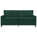vidaXL Kanapé Sötétzöld 196 x 81 x 87,5 cm Bársony