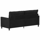 vidaXL Kanapé Fekete 196 x 81 x 87,5 cm Bársony