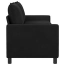 vidaXL Kanapé Fekete 196 x 81 x 87,5 cm Bársony