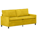vidaXL Kanapé Sárga 196 x 81 x 87,5 cm Bársony