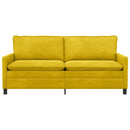 vidaXL Kanapé Sárga 196 x 81 x 87,5 cm Bársony