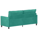 vidaXL Kanapé Türkiz 196 x 81 x 87,5 cm Bársony