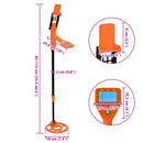 vidaXL Fémkereső LCD kijelzővel, 2 modell, 19 cm tekercs Sárga