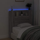 vidaXL Fejtámla polcokkal Szürke Sonoma 100 x 16,5 x 103,5 cm Faanyag