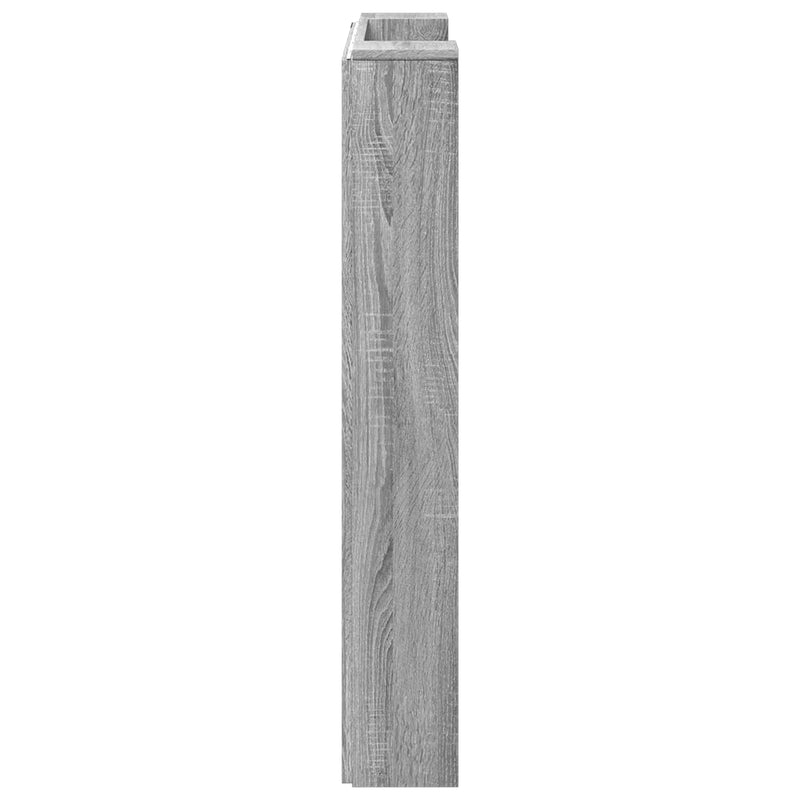 vidaXL Fejtámla polcokkal Szürke Sonoma 100 x 16,5 x 103,5 cm Faanyag