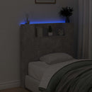 vidaXL Fejtámla polcokkal Beton Szürke 100 x 16,5 x 103,5 cm Faanyag