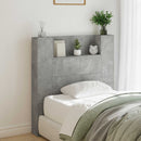 vidaXL Fejtámla polcokkal Beton Szürke 100 x 16,5 x 103,5 cm Faanyag