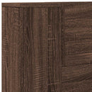 vidaXL Fejtámla polcokkal Barna Tölgy 120 x 16,5 x 103,5 cm Faanyag