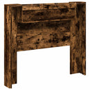 vidaXL Fejtámla polcokkal Füstölt tölgy 120 x 16,5 x 103,5 cm Faanyag