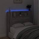 vidaXL Fejtámla polcokkal Szürke Sonoma 120 x 16,5 x 103,5 cm Faanyag