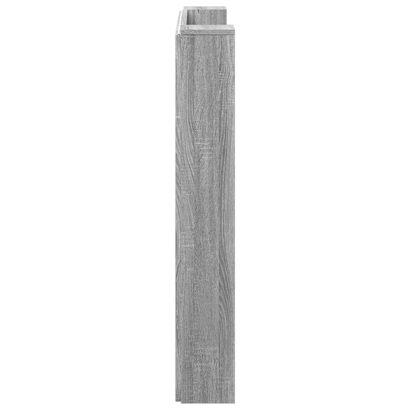 vidaXL Fejtámla polcokkal Szürke Sonoma 120 x 16,5 x 103,5 cm Faanyag