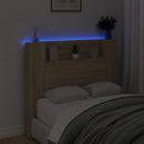 vidaXL Fejtámla polcokkal Sonoma tölgy 120 x 16,5 x 103,5 cm Faanyag