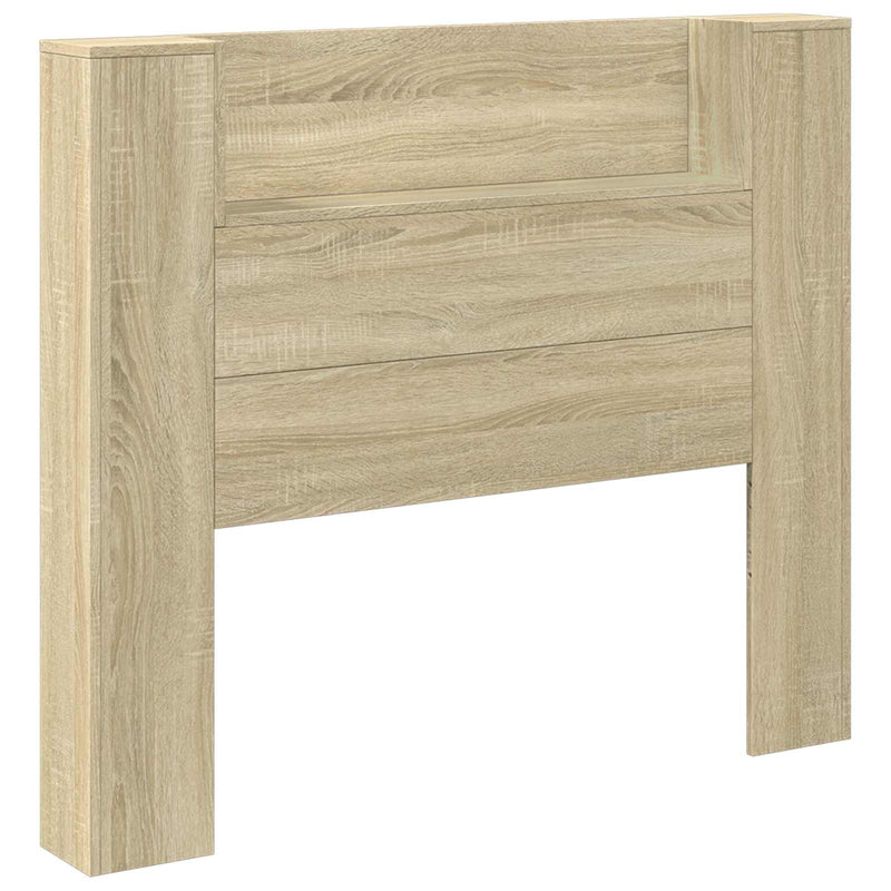 vidaXL Fejtámla polcokkal Sonoma tölgy 120 x 16,5 x 103,5 cm Faanyag