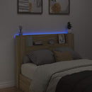 vidaXL Fejtámla polcokkal Sonoma tölgy 140 x 16,5 x 103,5 cm Faanyag