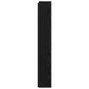 vidaXL Fejtámla polcokkal Fekete tölgy 140 x 17 x 104,5 cm Faanyag