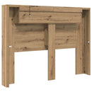 vidaXL Fejtámla polcokkal Artisan tölgy 140 x 17 x 104,5 cm Faanyag