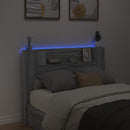 vidaXL Fejtámla polcokkal Szürke Sonoma 140 x 16,5 x 103,5 cm Faanyag