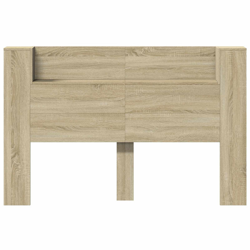 vidaXL Fejtámla polcokkal Sonoma tölgy 160 x 16,5 x 103,5 cm Faanyag