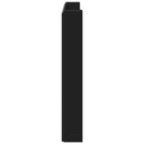 vidaXL Fejtámla LED -es lámpákkal Fekete 160 x 16,5 x 103,5 cm Faanyag