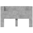 vidaXL Fejtámla polcokkal Beton Szürke 160 x 16,5 x 103,5 cm Faanyag