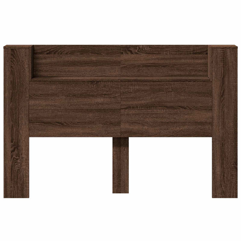 vidaXL Fejtámla polcokkal Barna Tölgy 160 x 16,5 x 103,5 cm Faanyag