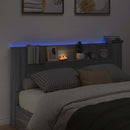 vidaXL Fejtámla polcokkal Szürke Sonoma 180 x 16,5 x 103,5 cm Faanyag