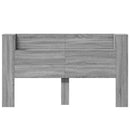vidaXL Fejtámla tárolóval és LED világítással Szürke Sonoma Szerelt Fa