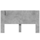 vidaXL Fejtámla polcokkal Beton Szürke 180 x 16,5 x 103,5 cm Faanyag