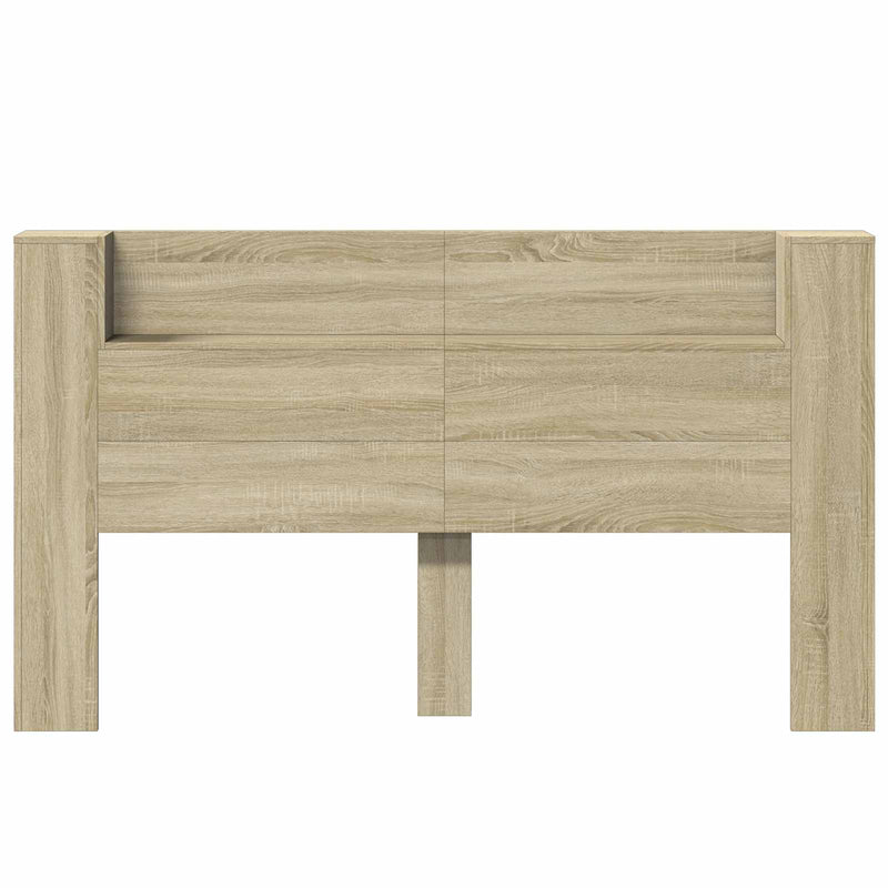vidaXL Fejtámla polcokkal Sonoma tölgy 180 x 16,5 x 103,5 cm Faanyag