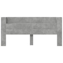 vidaXL Fejtámla polcokkal Beton Szürke 200 x 16,5 x 103,5 cm Faanyag
