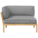 vidaXL Kanapé Szett párnával Szürke 133 x 92 x 69 cm Tömör Akácfa