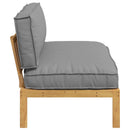 vidaXL Kanapé Szett párnával Szürke 120 x 92 x 69 cm Tömör Akácfa